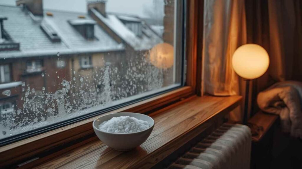 A Bowl of Salt Water by the Window in Winter This Simple Trick Works Like Aluminum Foil in Summer