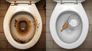 Half a Glass and a Sparkling Toilet Bowl Unleash Outrage: Homeowners Expose Shocking Tricks to Restore Old Sanitary Ware